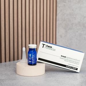T1 Purify Post - Ампули для виведення токсинів і поліпшення мікроциркуляції з Zinc PCA, екстрактами берези і центелли, ефірними оліями евкаліпта і розмарину, 4 ампули по 8 мл.