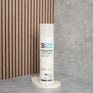S22 Lifeguard Shower Shampoo Chlorine - Хелатуючий шампунь для видалення хлору та домішок з волосся з пшеничними протеїнами та бергамотом , 400 мл