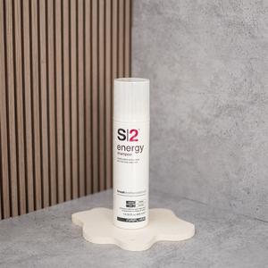 S2 Energy - Зміцнюючий шампунь проти випадіння для слабкого волосся з біотином, протеїнами пшениці та ефірними оліями, 400 мл