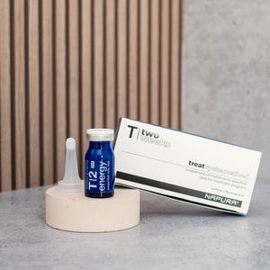 T2 Energy - Ампули для зміцнення коріння волосся з протеїнами пшениці, пантенолом і ефірними оліями, 4 ампу