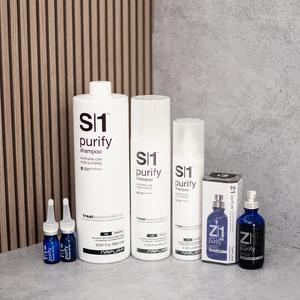 1| Purify -детокс-лінійка з цинком та ефірними оліями для глибокого очищення шкіри голови та дерми