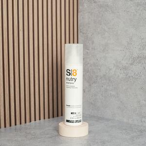 S8 Nutry - Питательный и увлажняющий шампунь для сухих и ломких волос с протеинами кашемира и миндаля, 200 мл