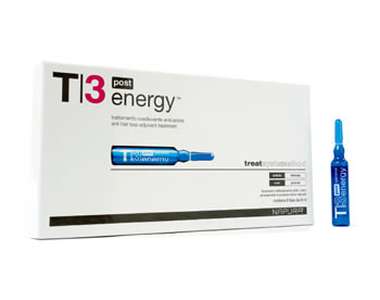 T3 Energy Post (Проти випадіння волосся) Ампули для жирної шкіри голови.  після шампуню 4 ампули по 8 мл