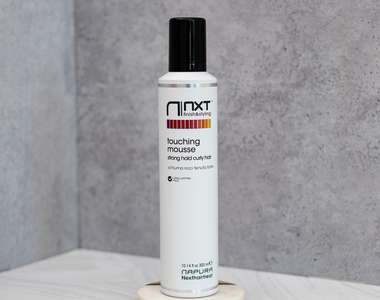 NXT TOUCHING MOUSSE tank 300 ml (екологійчний мус) сильної фіксації для кучерявого волосся