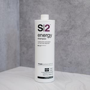 S2 Energy - Зміцнюючий шампунь проти випадіння для слабкого волосся з біотином, протеїнами пшениці та ефірними оліями, 1000 мл
