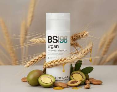 BS98 ARGAN - Шампунь-гель для душа питание, увлажнение и защита с аргановым маслом, протеинами пшеницы и омега 6-9, 150 мл.